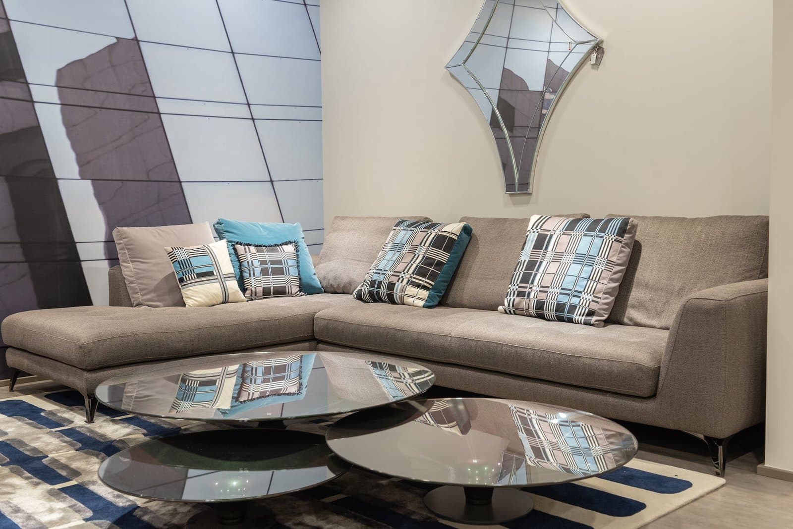 modern lobby with sofa and table buying a home with an LLC